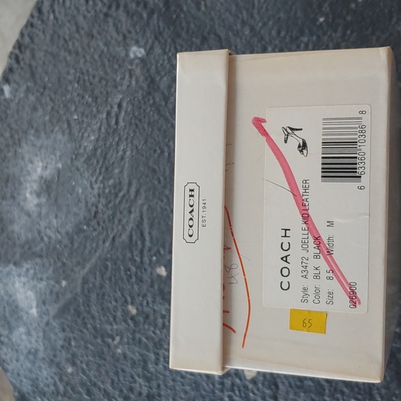 Coach Women's Black High Heel Shoe - Picture 9 of 9